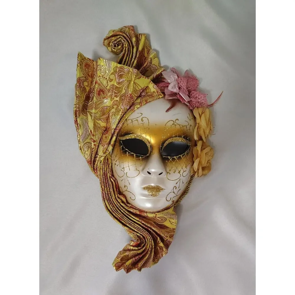 Masquerade Clay Mask Venice Venetian Style Beautiful Trendy